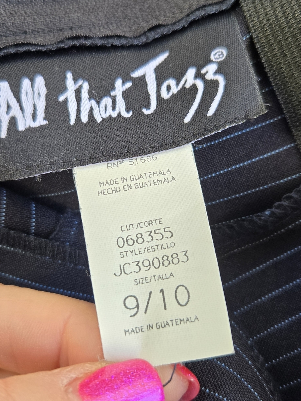 All That Jazz Vintage Navy Pinstripe Dress Pants - Picture 7 of 8